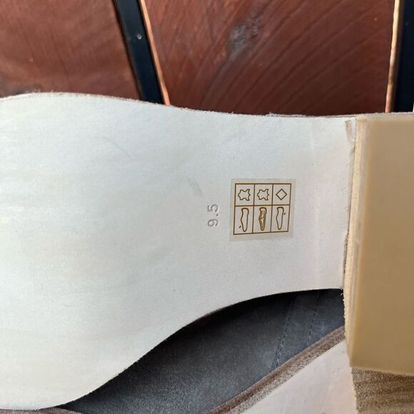 Jeffrey Campbell Taupe Cromwell 2 Western Embellished Booties 9.5 - Picture 7 of 8